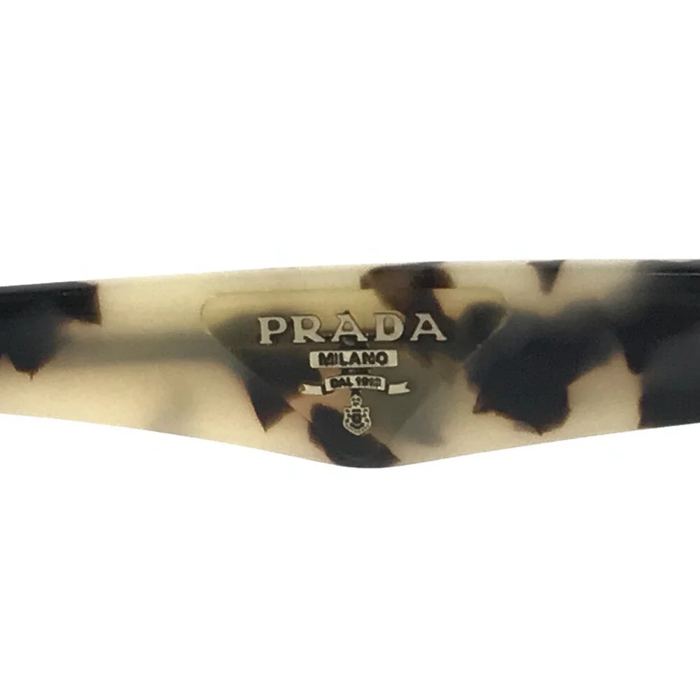 Prada Eyeglasses Frames VPR 11R TFN-1O1 Black Opal Gray Tortoise 52-17-140